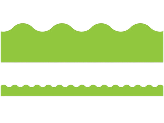 Lime Green Scalloped Border - US 6599