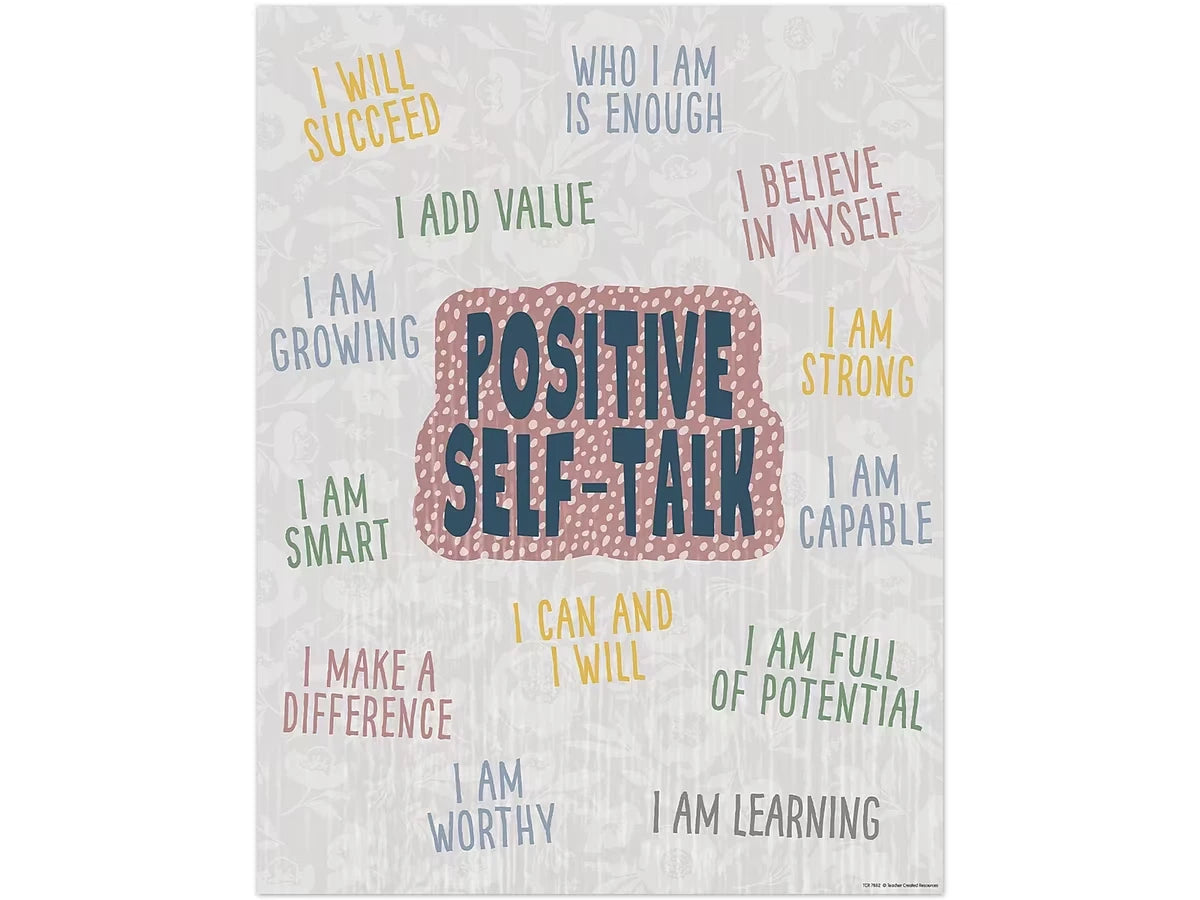 Classroom Cottage Positive Self-Talk Poster - US 8202