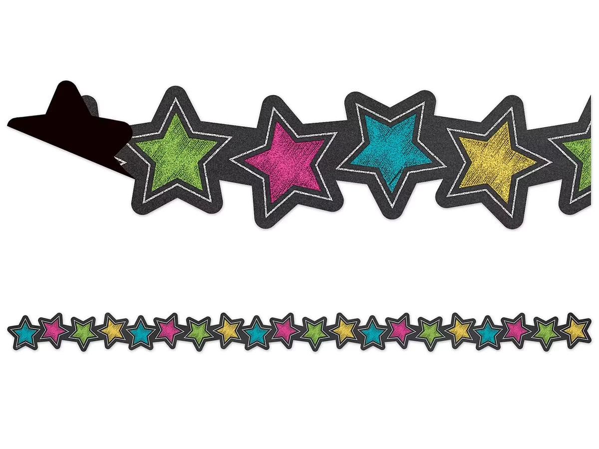Chalkboard Brights Star Magnetic Border - US 9423