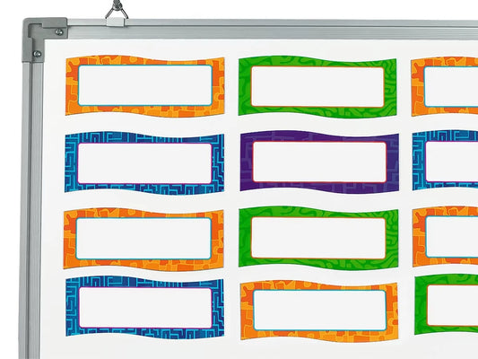 Wavy Magnetic Write & Wipe Accents - US 7063
