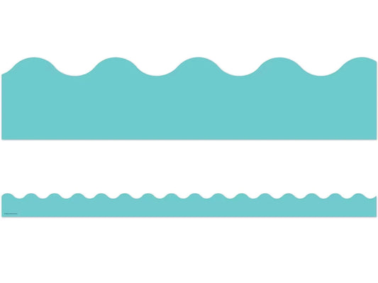 Light Turquoise Scalloped Border - US 2446