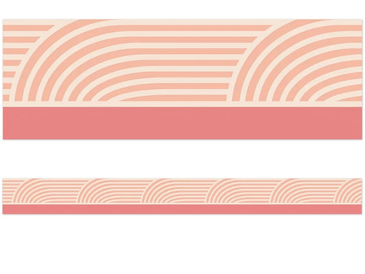 True to You Coral Wave Border - US 3787