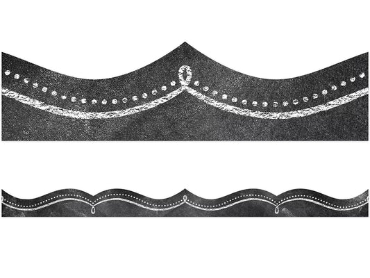Chalk It Up! Dotted Swirl Border - US 6351