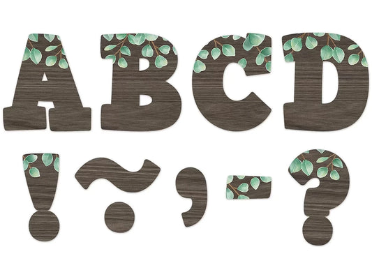 Eucalyptus 3" Magnetic Punch-Out Letters - US 1062