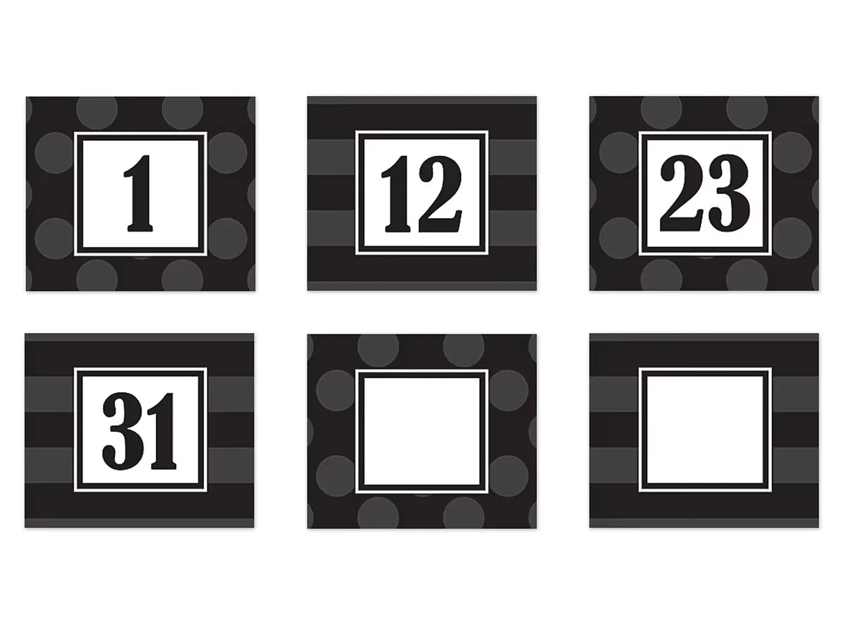 Sassy Double-Sided Calendar Mini Accents - US 3668