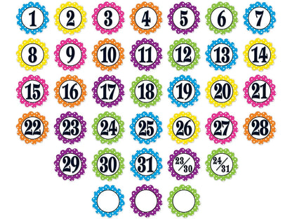 Polka Dot Calendar Mini Accents - US 3449