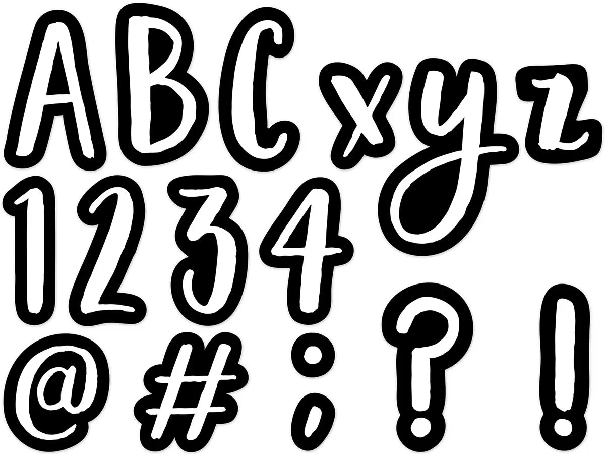 Bold & Bright 4" Punch-Out Letters - US 9629