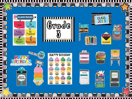 Bold & Bright Classroom Rules Poster - US 4780