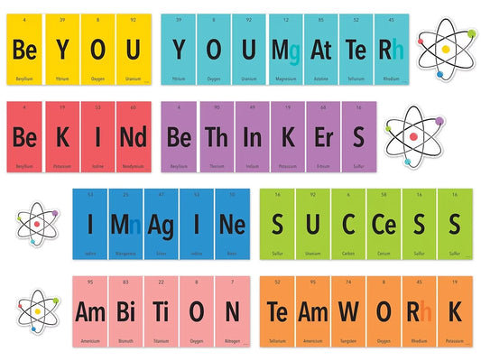 Periodic Table Motivational Bulletin Board Set - US 2599