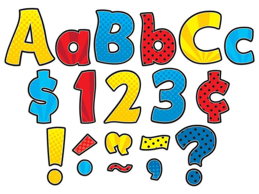 Superhero 4" Punch-Out Letters - US 3792
