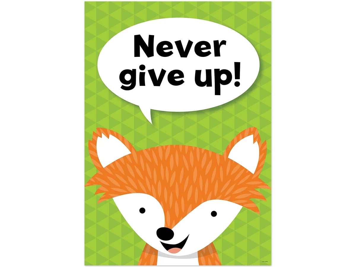 Woodland Friends Never Give Up Poster - US 8507