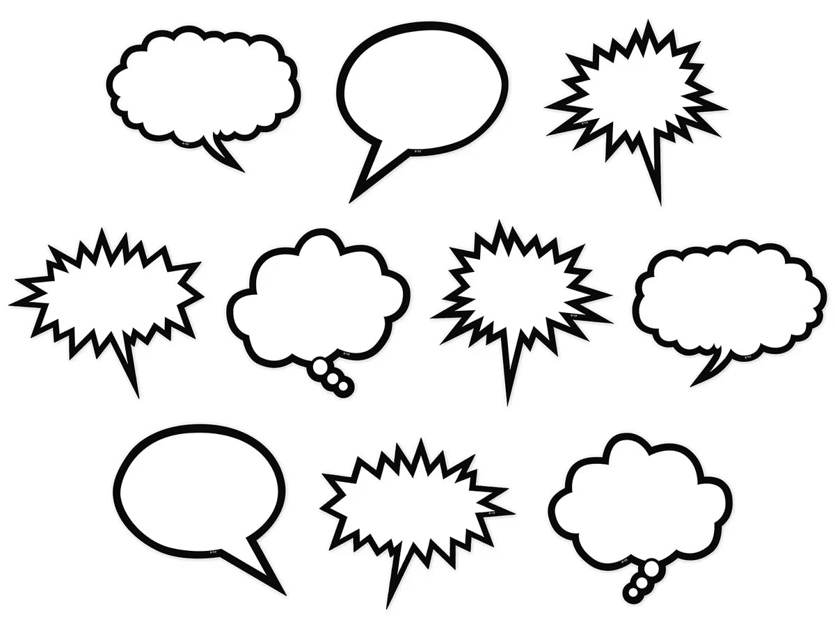Superhero Speech & Thought Bubble Accents - US 2198