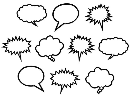 Superhero Speech & Thought Bubble Accents - US 2198