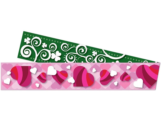 Hearts & Clovers Double-Sided Holiday Border - US 9989