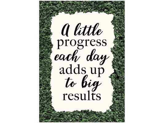 Modern Farmhouse A Little Progress Poster - US 8100