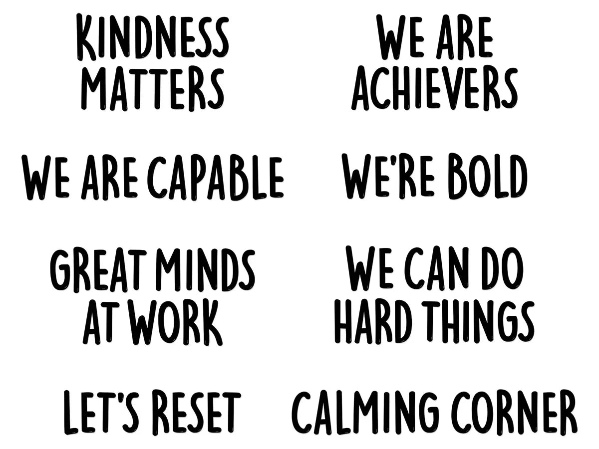 Mindset Motivational Bulletin Board Set - US 6908