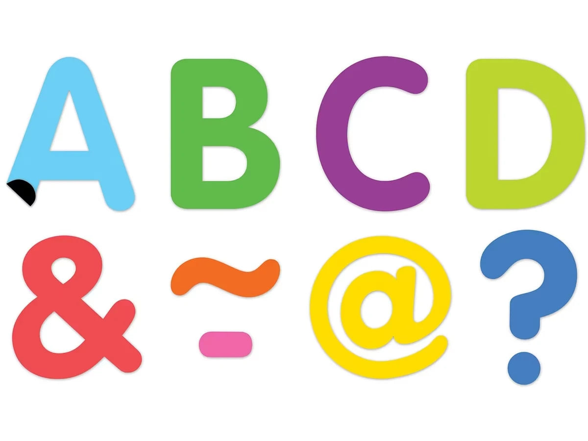 Colorful Classic 2" Magnetic Punch-Out Letters - US 7526