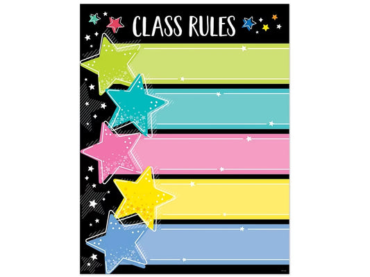 Star Bright Classroom Rules Poster - US 8281