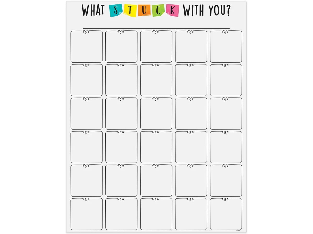 What Stuck with You? Reference Poster - US 7599