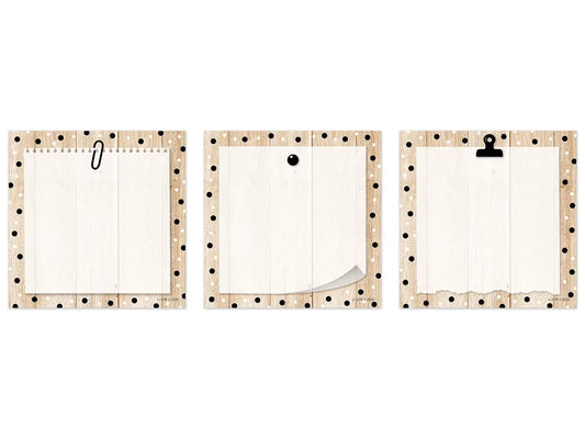 Polka Dot Wood Mini Accents - US 1107