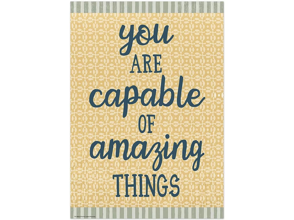 Classroom Cottage You Are Capable of Amazing Things Poster - US 5479