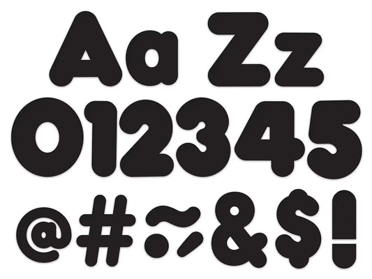 Black 4" Punch-Out Letters - US 2545