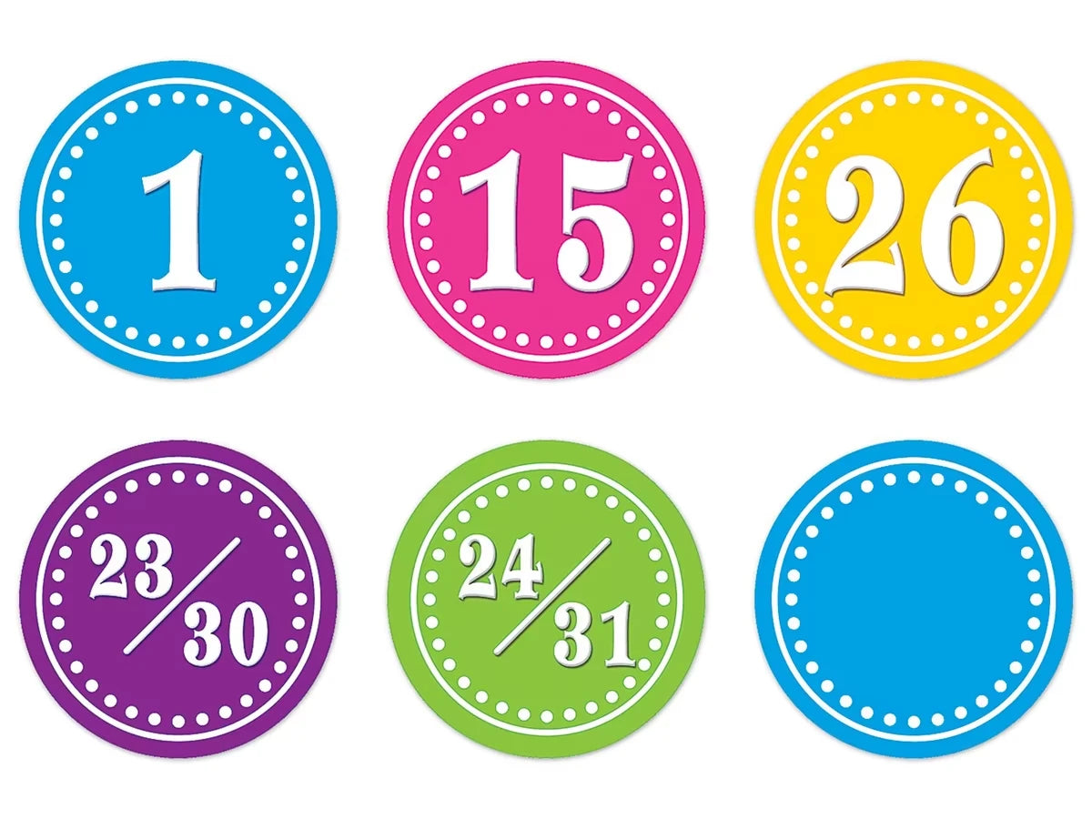Bright Circle Calendar Mini Accents - US 7896