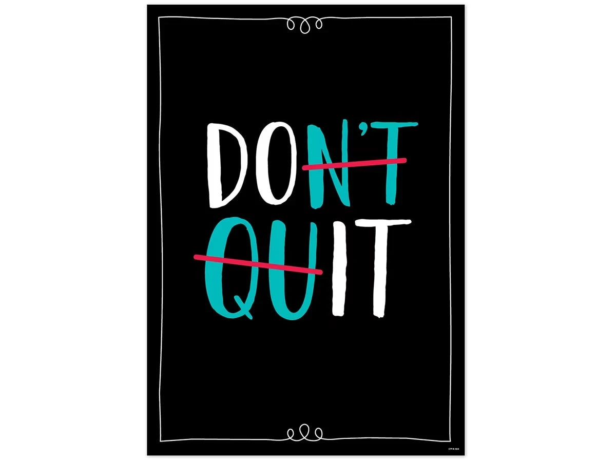 Core Decor Don’t Quit Poster - US 2705
