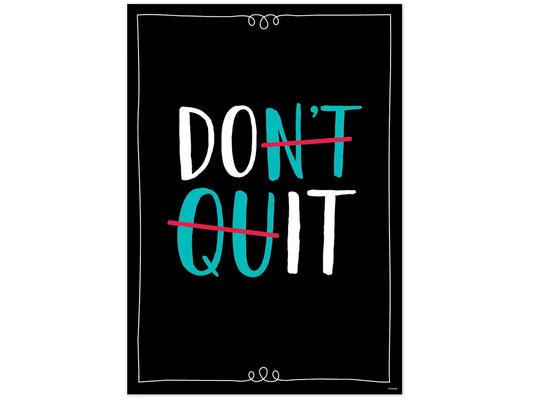 Core Decor Don’t Quit Poster - US 2705