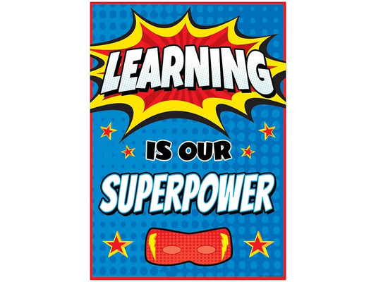 Superhero Learning Is Our Superpower Poster - US 3113