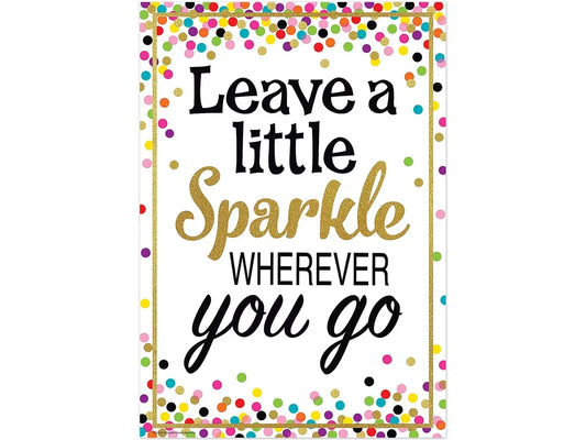 Confetti Leave a Little Sparkle Poster - US 2227