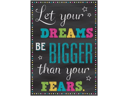 Chalkboard Brights Dreams Bigger Than Fears Poster - US 7631