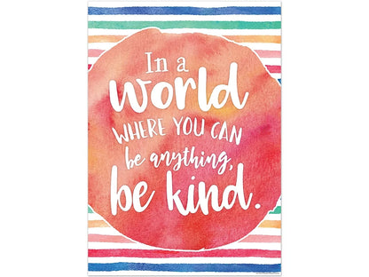Watercolor Be Kind Poster - US 8417
