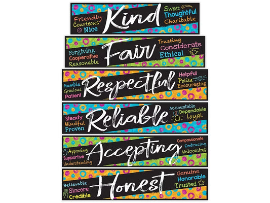 Color Harmony® Character Traits Bulletin Board Set - US 6854