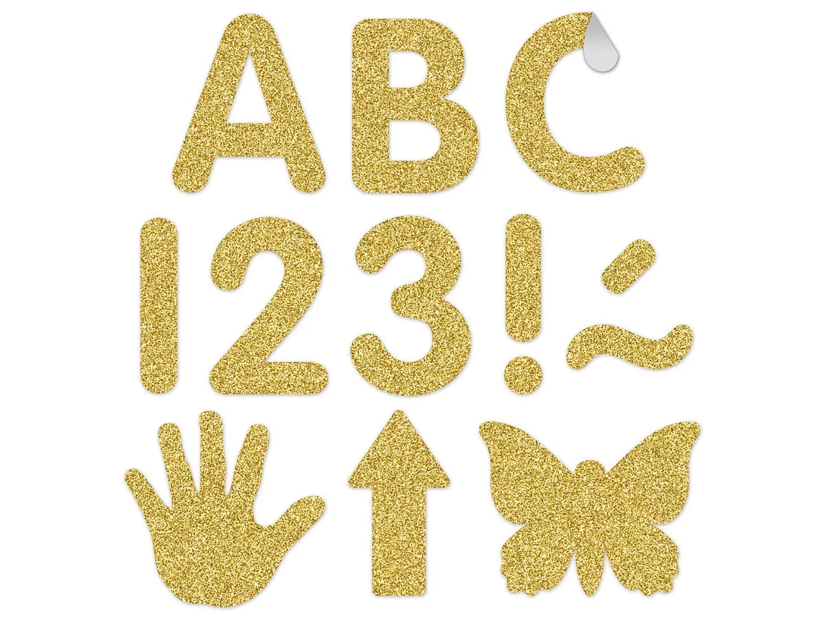 Gold Classic 2" Punch-Out Letters - US 9537