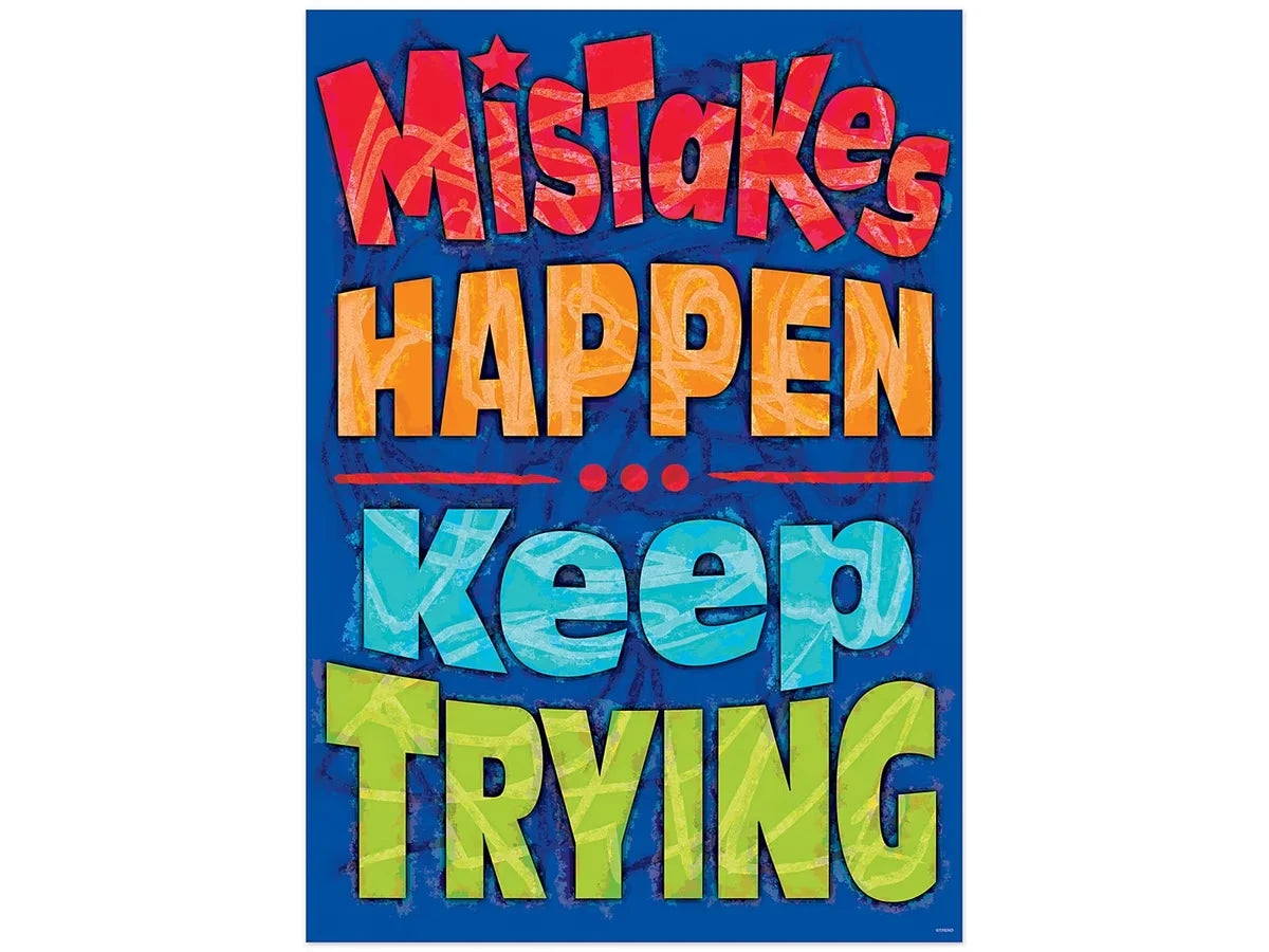 Mistakes Happen, Keep Trying Poster - US 9405