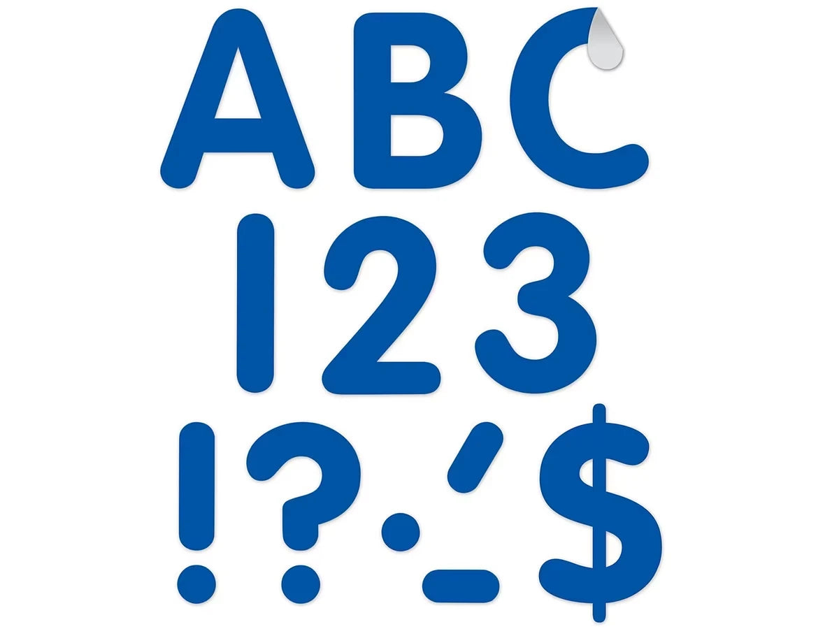 Blue Classic 4" Punch-Out Letters - US 5107