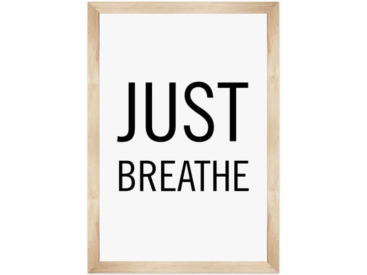 Simply Boho Just Breathe Poster - US 8609