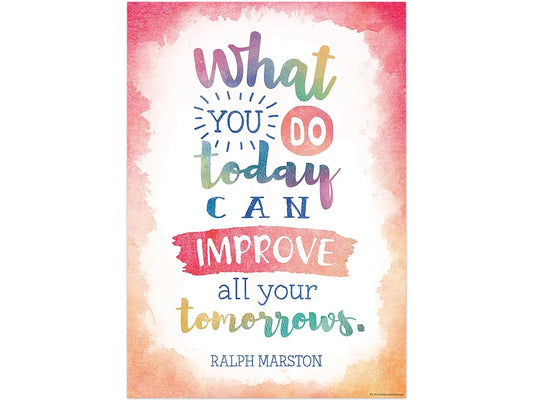 Watercolor What You Do Today Poster - US 7692