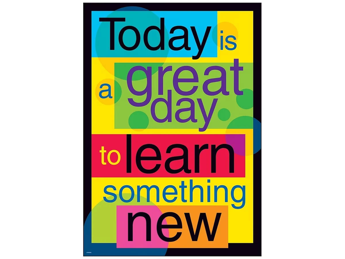 Today Is a Great Day to Learn Something New Poster - US 1859