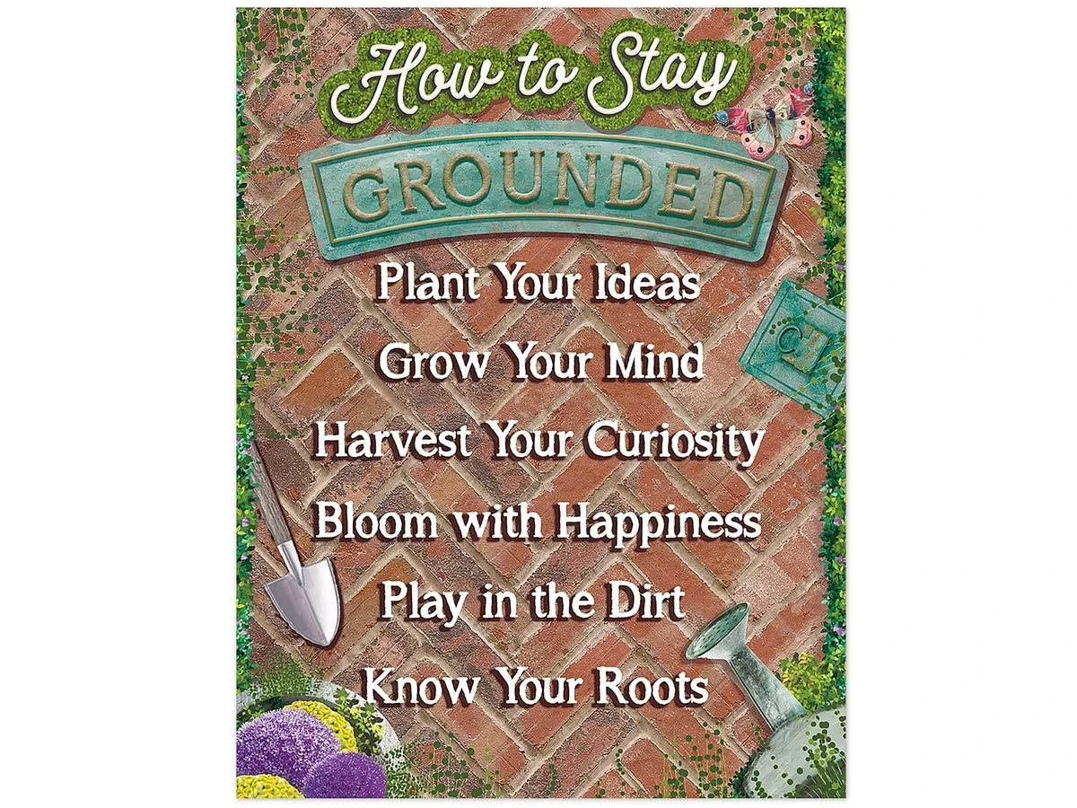 Curiosity Garden How to Stay Grounded Poster - US 6933