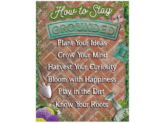 Curiosity Garden How to Stay Grounded Poster - US 6933