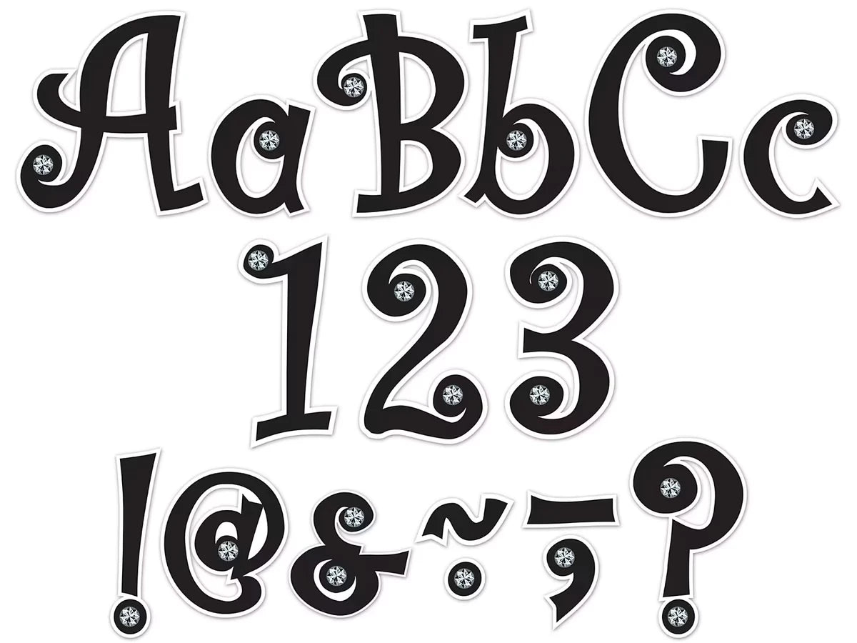 Jeweled 5" Punch-Out Letters - US 2316