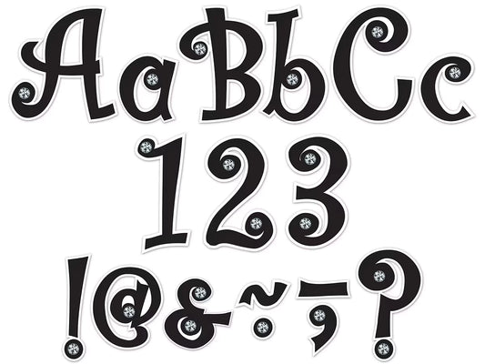 Jeweled 5" Punch-Out Letters - US 2316