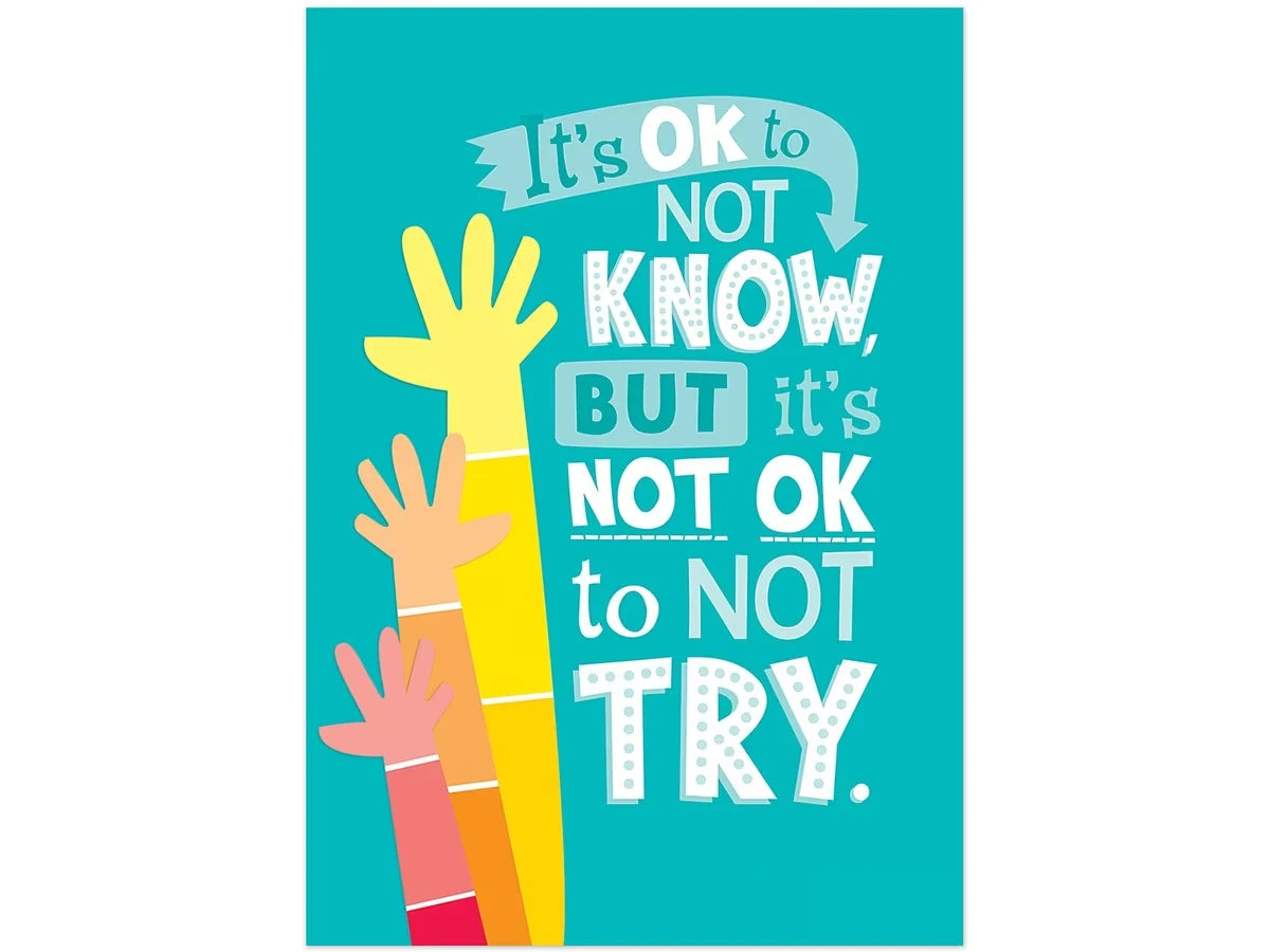 Painted Palette It’s OK to Not Know Poster - US 1584