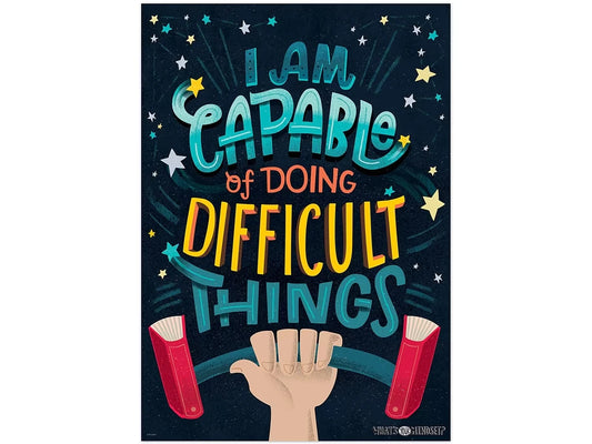 Growth Mindset I Am Capable Poster - US 9497