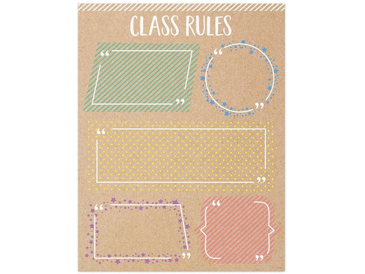 Krafty Pop! Classroom Rules Poster - US 7212