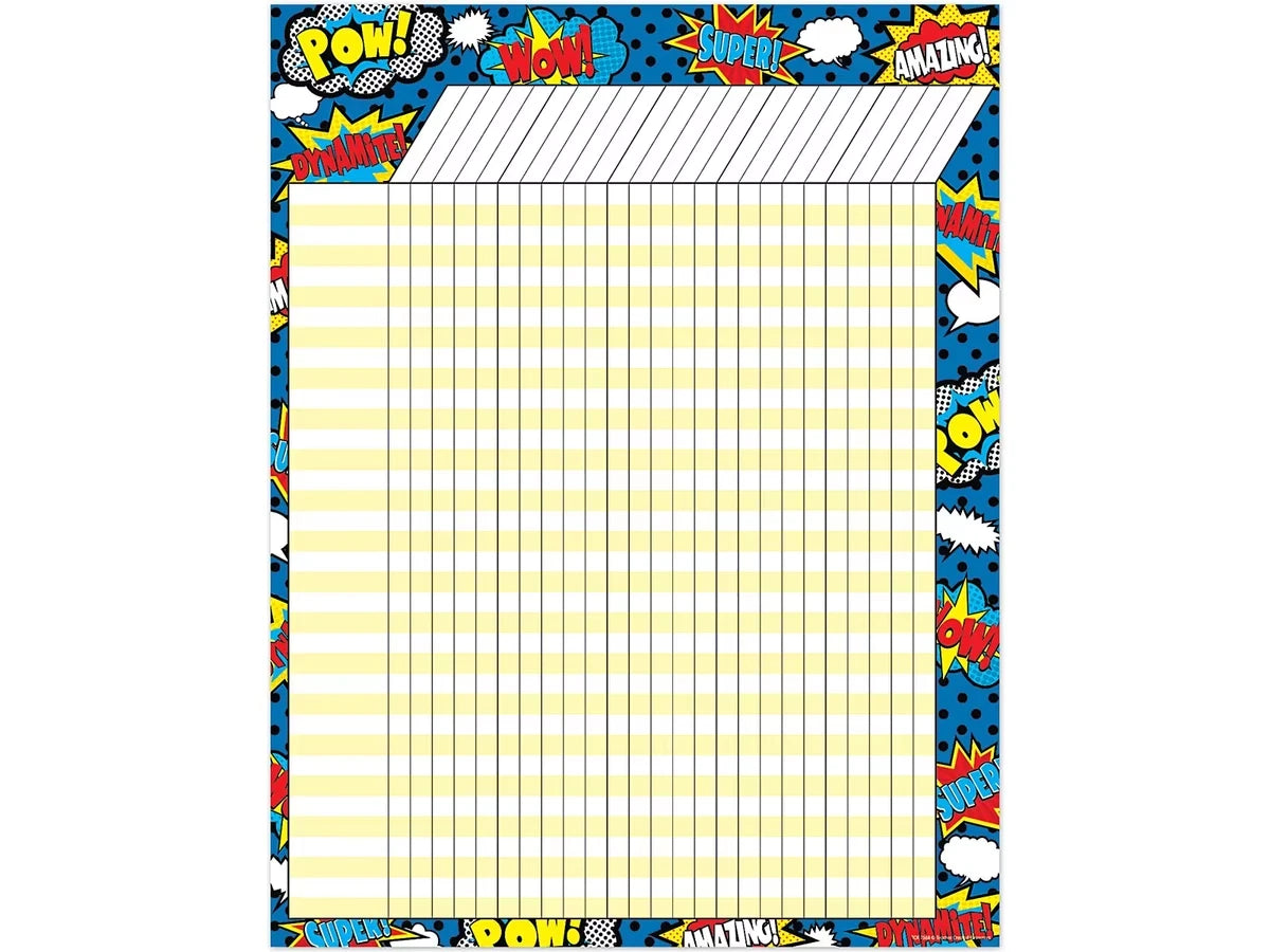 Superhero Incentive Chart - US 9582