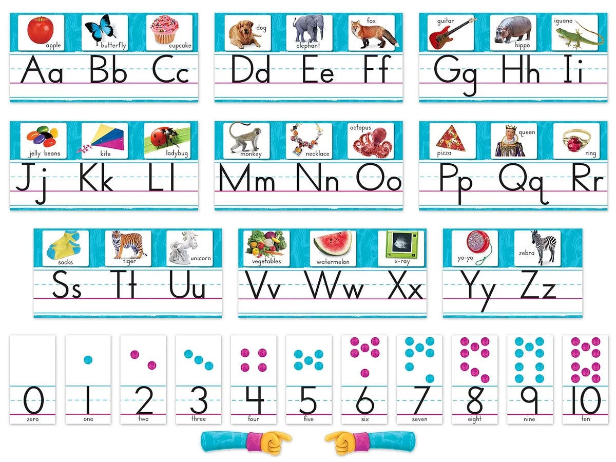 Color Harmony® Alphabet Card Bulletin Board Set - US 5123