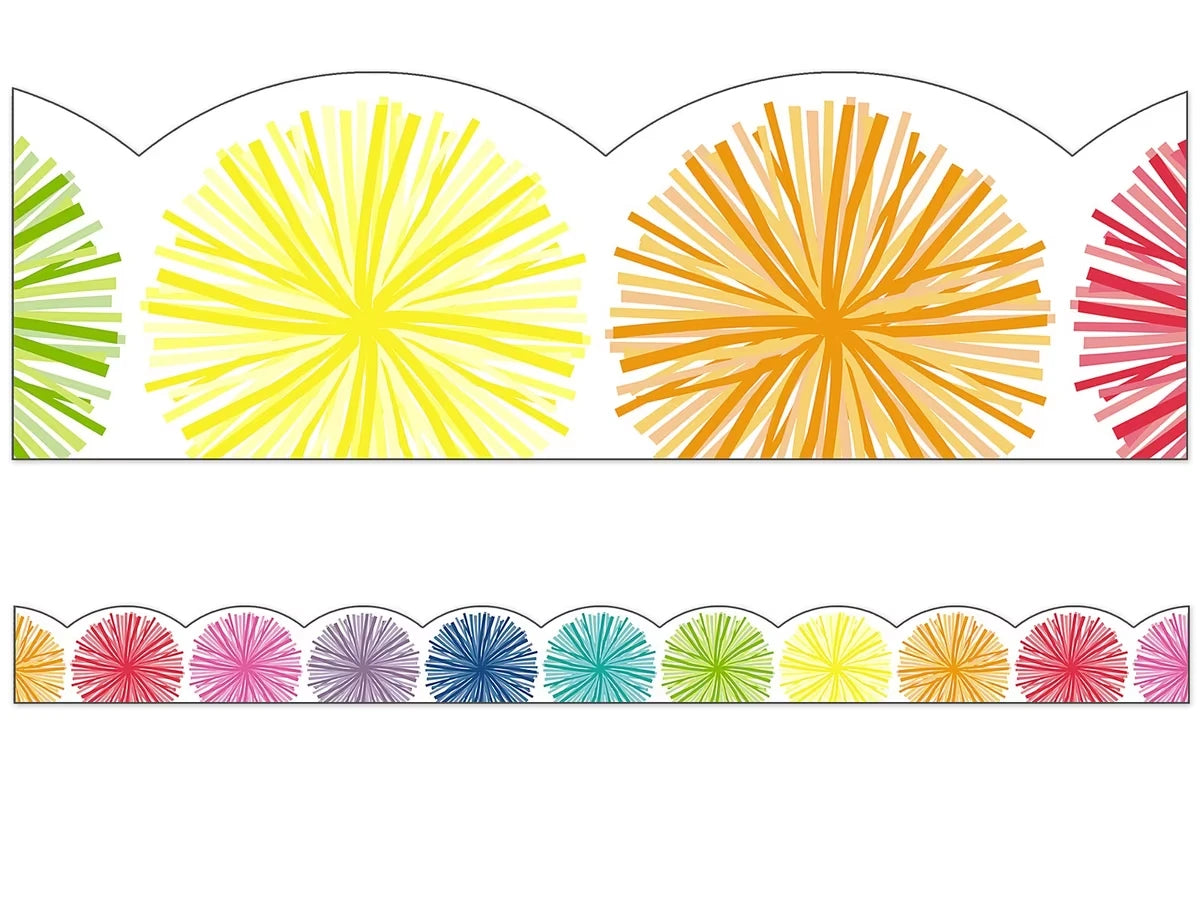 Hello Sunshine Pom-Pom Scalloped Border - US 7934